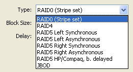 Supported RAID Types