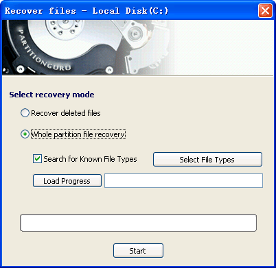 File Recovery - Select Recovery Mode